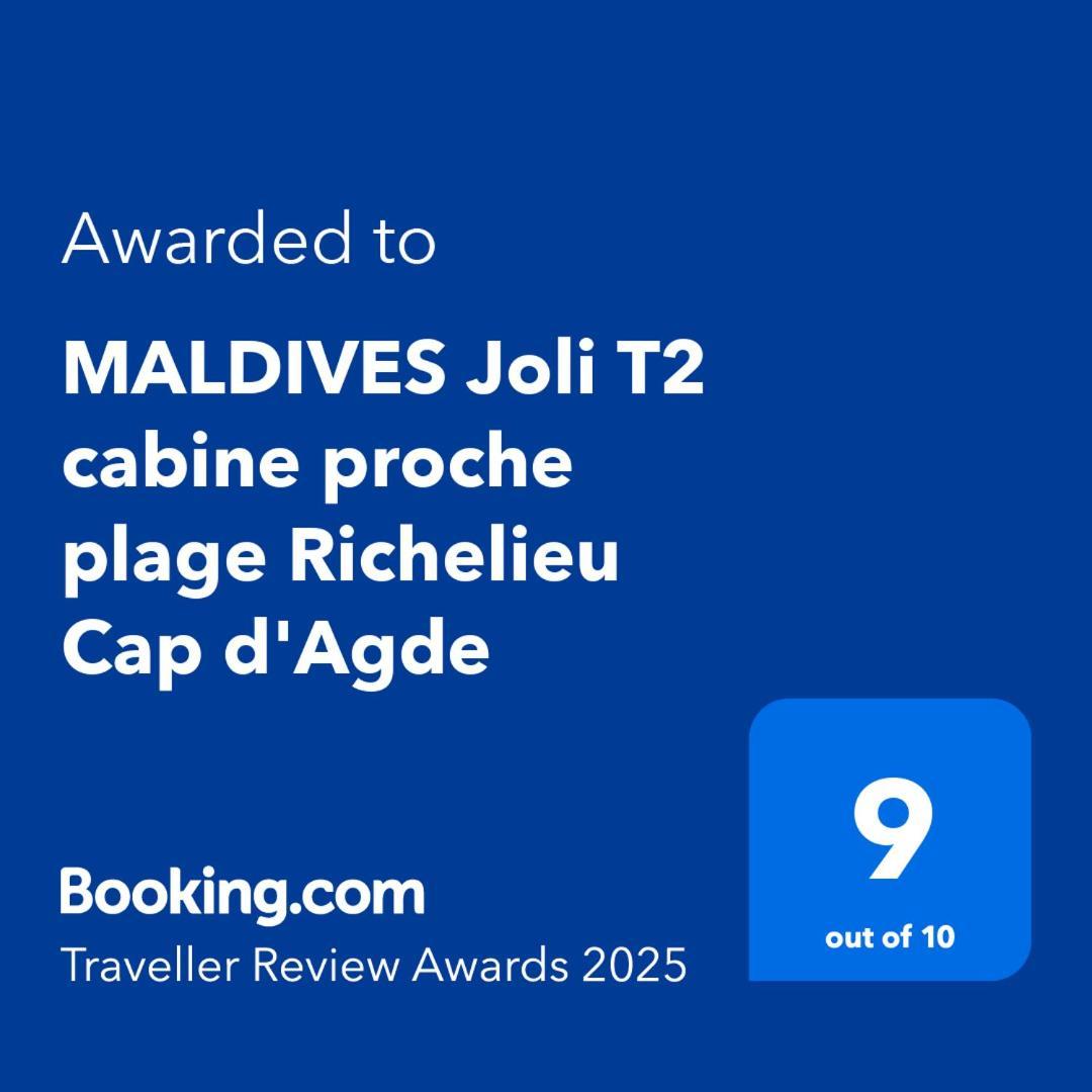 Maldives Joli T2 Cabine Proche Plage Richelieu Cap D'阿格德 外观 照片